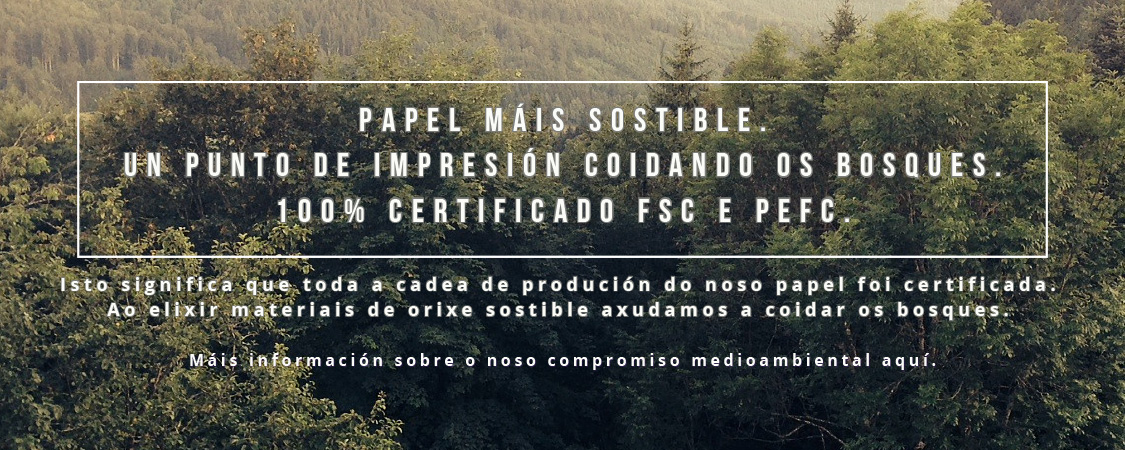 Papel máis sostible. Un punto de impresión coidando os bosquES